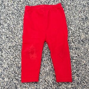 Red Pants 6-12 Months